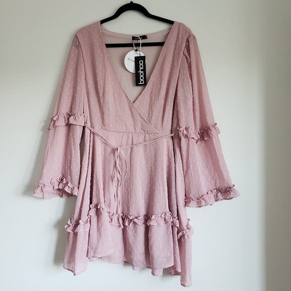 Chiffon Ruffle Skater Dress - Plus Size - Never Been Worn - Picture 2 of 3